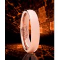 thumbnail image 2 of Metal Masters Men Women Unisex Rose Goldtone Tungsten Wedding Band Engagement Ring 4mm Dome 7, 2 of 6