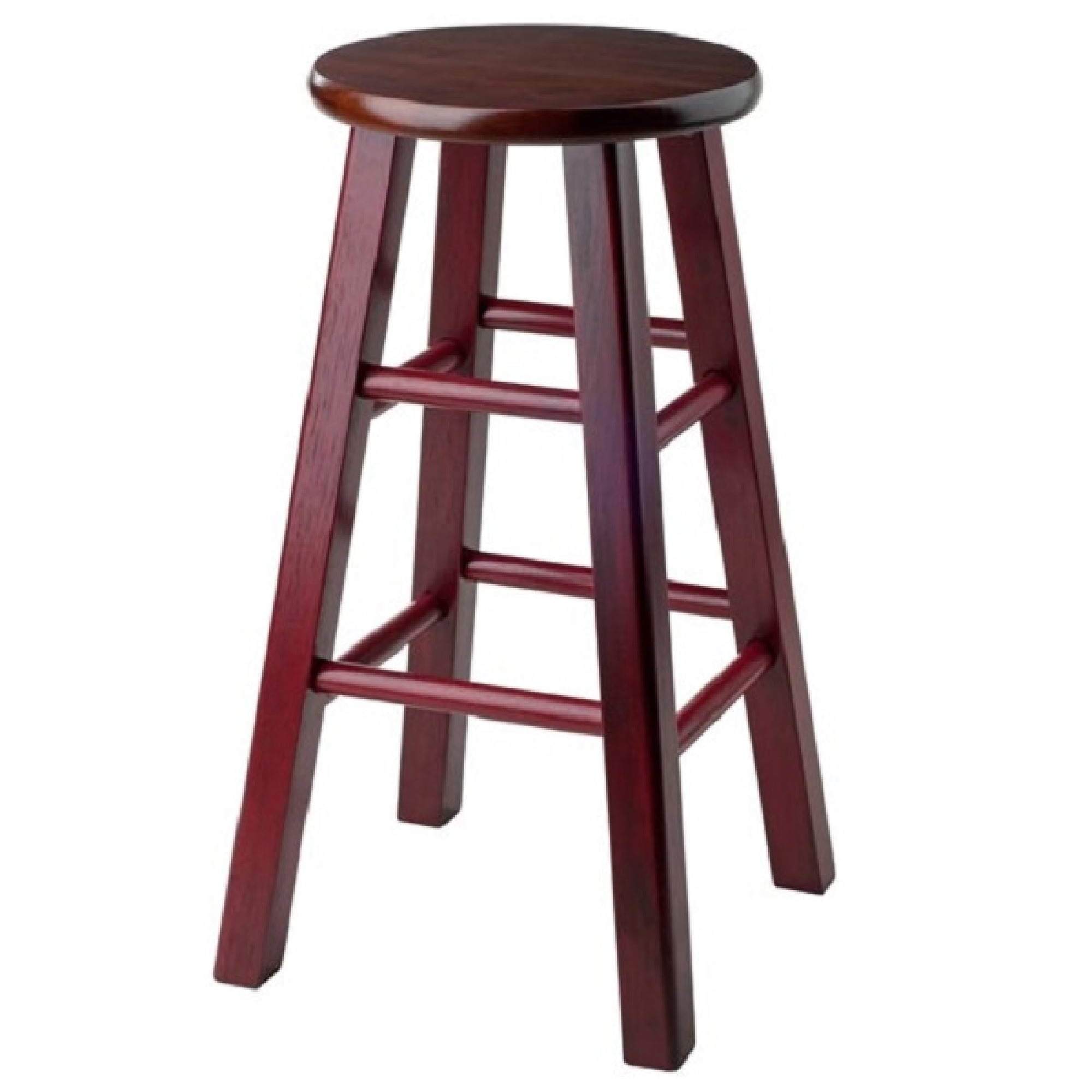 24 Maroon Red Round Counter Stool With, Maroon Bar Stool