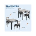 thumbnail image 5 of Eastvita Home Dining Table Set for 2/Wood Kitchen Table with 2 Upholstered Chairs/Set of 2 with Collision - Angle Design/Perfect for Small - Space Dining Rooms/Apartments, 5 of 5