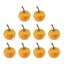 AYktou 10 Pack Small Artificial Pumpkins, Fall Crop Lifelike Cucurbit Ornaments Mini Pumpkins Display for Thanksgiving Halloween Decor Bedroom Dressing Cabinet Window Sill Cabinet Arrangement