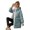 Green S, variant on Winter Down Coat Thickened Padded Plush Hood Big Pockets Mid Length Windproof Long Sleeves Heat Retention Warm Daily Outwear Cotton Jacket