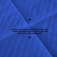 thumbnail image 5 of 5 Piece Striped Diamond Pattern Comforter Set Super Soft 800 Thread Counts, All Season, 100% Egyptian Cotton, Full/Queen Size Royal Blue Color, 5 of 7