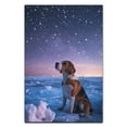 thumbnail image 3 of Hudo Dog Christmas Canvas Wall Art, Beagle Dog Wall Art Prints Dogs Hanging Wall Pictures Decoration for Holiday Living Room Bedroom Bathroom, 3 of 5