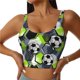 thumbnail image 1 of Balery Football Sujetadores deportivos con espalda cruzada para mujer, acolchados, sin costuras, de alto impacto, ideales para yoga, gimnasio, entrenamiento y fitness.-Medium, 1 of 8