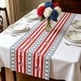 thumbnail image 3 of July 4th Decor Clearance! Patriotic Bow FlagTable Runner - American Star Table Runner for Home - Memorial Day Decorations - Fourth of July Accessories Decor Party Supplies Indoor Outdoor, 3 of 8