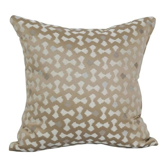 Blazing Needles 9910-S1-ID-123 17 in. Jacquard Throw Pillows with Inserts, Talamols Camel