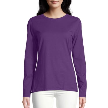 Hanes Women's Long Sleeve Crewneck Tee
