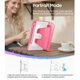 thumbnail image 4 of Fintie Magnetic Stand Case for Samsung Galaxy Tab S10 Lite/ S10 FE/ S9 FE 10.9 Inch/Tab S9 11 Inch, Multi-Angle Viewing Clear Cover with S Pen Holder, Pink, 4 of 8