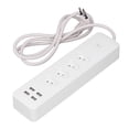 thumbnail image 3 of Smart Power Strip for Tuya WiFi Surge Protector 2500W with 4 Individually Controlled Outlets and 4 USB Ports 10A 250V Brazil Plug, 3 of 14