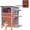 Heated-Gray (24.02"D x 33.86"W x 7.28"H), variant on Aivituvin Cat House Outdoor Weatheproof Feral Cat Shelter Wooden Cat Condos for Winter with Escape Doors