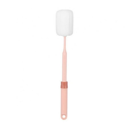 

Brush Bottle - Adjustable Plastic Long Handle Cup Feeding Bottle Scrubber Cleaning Brushes With Soft Foam Sponge