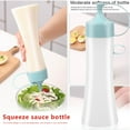 thumbnail image 2 of 400ml Silicone Squeeze Bottle with Lid and Cap Reusable Olive Oil Dispenser Bottle Condiment Oil Dispenser Travel Bottles Squirt Container for Sauce BBQ, 2 of 5