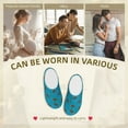 thumbnail image 7 of Disketp Sea Turtle Women's Men's Slippers Plush Slip-On House Slipper for Winter Indoor Soft Cushion Non-slip Fluffy Slides Slippers-8, 7 of 7