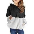 thumbnail image 2 of Konbeca Kids Hoodie Coat,Toddler Girls Boys Cute Ear Zipper Warm Outwear,Fleece Thick Hooded Coat,Windbreaker Outerwear,Infant Winter Jacket White 7-8 Years, 2 of 7