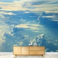 thumbnail image 3 of wall26 - Blue Sky Clouds,Blue Sky with Clouds - Removable Wall Mural | Self-Adhesive Large Wallpaper - 100x144 inches, 3 of 6