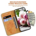 thumbnail image 4 of Feishell Wallet Phone Case for Samsung Galaxy A13 4G,for Women Men,Butterfly & Rose Embossed PU Leather Magnetic Clasp Flip Stand Card Slots Shockproof Ultra Thin Protective Cover,Yellow, 4 of 7