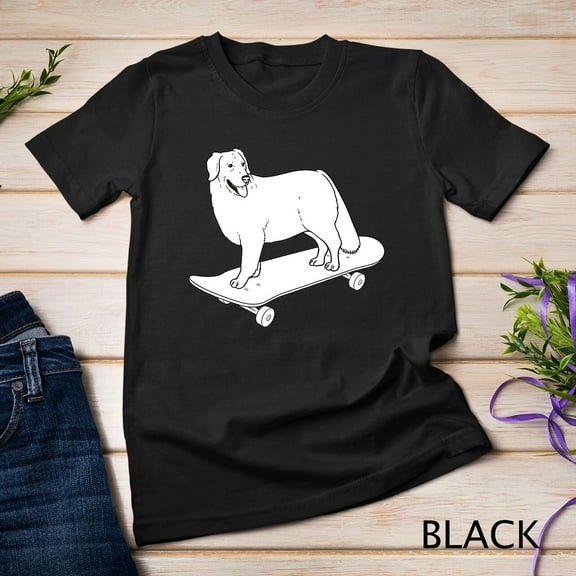 Sam Soft Skateboard Golden Retriever Dog Skateboarding T Shirt Unisex T-Shirt