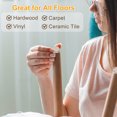 thumbnail image 5 of Uxcell Furniture Sliders Plastic Self-adhesive Round Sliding Pads for Carpeted Tile Vinyl Hardwood Floors 2 3/4" 4Pcs, 5 of 6