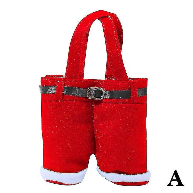 Bolsa de regalo de Navidad Bolsa de dulces Regalos Decoración del hogar Regalo Navidad Año nuevo; (rojo) (1 unidad)