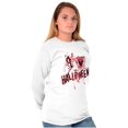 thumbnail image 3 of I Love Halloween Spooky Macabre Plus Size Long Sleeve Graphic Tee Shirt Brisco Brands 2X, 3 of 5