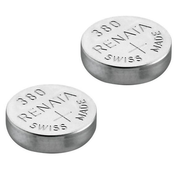 2X Renata Watch Battery - Swiss Made Silver Oxide Renata Batteries - 380