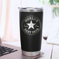 thumbnail image 2 of Gifts for Papa From Grandchildren Tumbler Stainless Steel Insulated Tumbler with Lid and Straw 20 Oz, 2 of 6