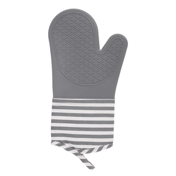 Nordic stripes Kitchen Mitts, Silicone Heat Resistant Gloves for Microwave Oven, Barbecue, Cooking, Baking/8 PCS