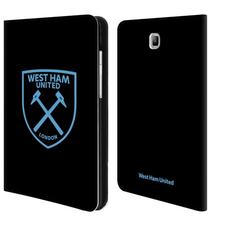 OFFICIAL WEST HAM UNITED FC 2017/18 CREST KIT LEATHER BOOK WALLET CASE COVER FOR SAMSUNG GALAXY