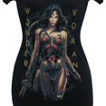 thumbnail image 3 of Wonder Woman Movie Armed And Dangerous-Junior Women's T-Shirt V-Neck T-Shirt Black, 3 of 4