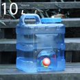 thumbnail image 1 of DYNWAVECA Contenant d'Eau avec Robinet Pichet de Stockage d'Eau avec Poignée de Transport Réservoir d'Eau Contenant d'Eau Potable pour Randonnée Pique-Nique Conduite avec Couvercle de Boyau, 1 of 10