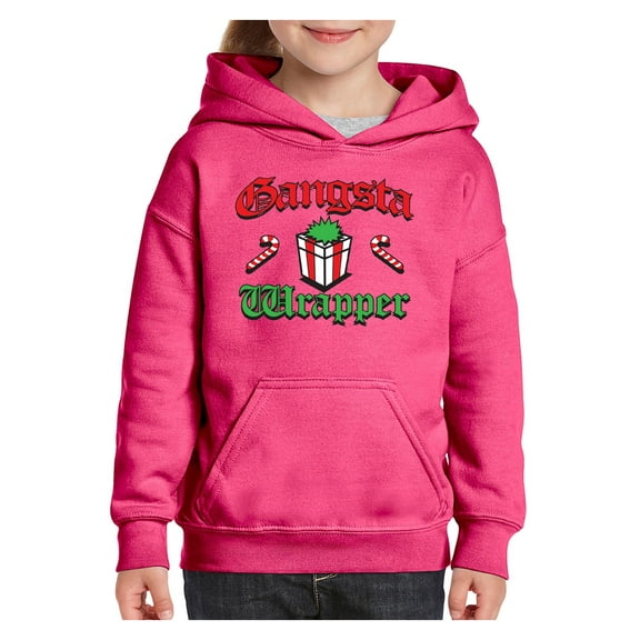 Big Girls Hoodies and Sweatshirts - Christmas Wrapper