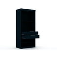 thumbnail image 4 of Manhattan Comfort Mulberry 3-Piece Wood Sectional Corner Closet Set in Blue, 4 of 10