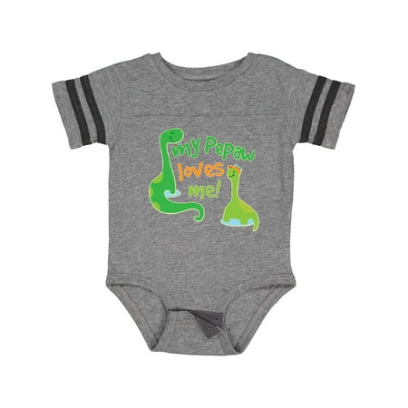

Inktastic Pepaw Loves Me Baby Grandson Gift Baby Boy Bodysuit