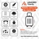 thumbnail image 3 of Maleta de viaje Carry-on Armored Travel 20' 10 kg ABS doble calibre candado de alta seguridad TSA LOCK Azul, 3 of 9