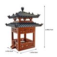 thumbnail image 4 of Mini estatua de pagoda, estatua de pagoda en miniatura, pabellón chino japonés, escultura de pabellón para jardín zen, para escritorio, hogar, oficina, meditación, accesorios de jardín de hadas, 4 of 8