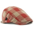 thumbnail image 3 of Beret Style for Men – British Retro Plaid Forward Slouch Hat for Spring Fall Sun and Versatile Everyday Wear, 3 of 4