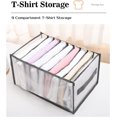 thumbnail image 4 of (Gris, 7 Compartiments + 7 Compartiments + 9 Compartiments) Boîte de Rangement pour Jeans, Organisateur de Tiroir 3 Pcs, Boîte de Rangement avec Compartiments, 4 of 5