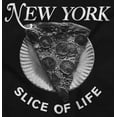 thumbnail image 2 of New York Slice Of Life NY Pizza Lover Womens Slim Fit Graphic Tee Brisco Brands S, 2 of 5