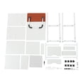 thumbnail image 4 of Overbed Table w/ Wheels, Movable Bedside Table, Height Adjustable Over Bed Desk, 4 of 12