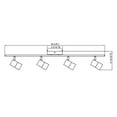 thumbnail image 3 of AFX Metro 1-light Satin Nickel LED Fixed Rail, Frosted Clear Glass Shade - Satin Nickel, 3 of 3