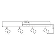 AFX Metro 1-light Satin Nickel LED Fixed Rail, Frosted Clear Glass Shade - Satin Nickel