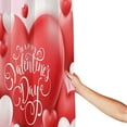 thumbnail image 4 of JOOCAR Valentine's Day Shower Curtain Set Romantic Red and White Heart Shaped Balloons Decor Home Bathroom Bathtub Curtains Durable Waterproof Washable Fabric with 12 Hooks 72x72 inch, 4 of 7