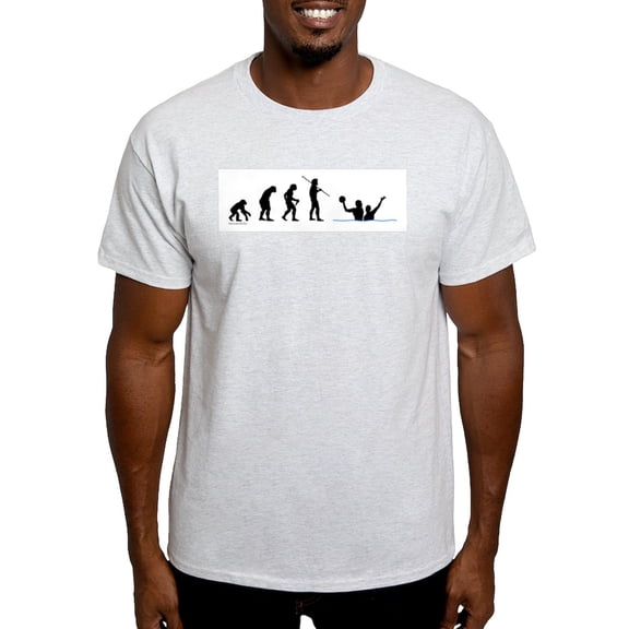 CafePress - Water Polo Evolution Light T Shirt - Men's Classic Graphic T-Shirt