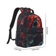 thumbnail image 2 of Yiaed Red Moon Shark Sailboat Print School Backpack College Backpack Daypacks for Students High School Spacious and Durable Daypack for Work and Travel-One Size, 2 of 6