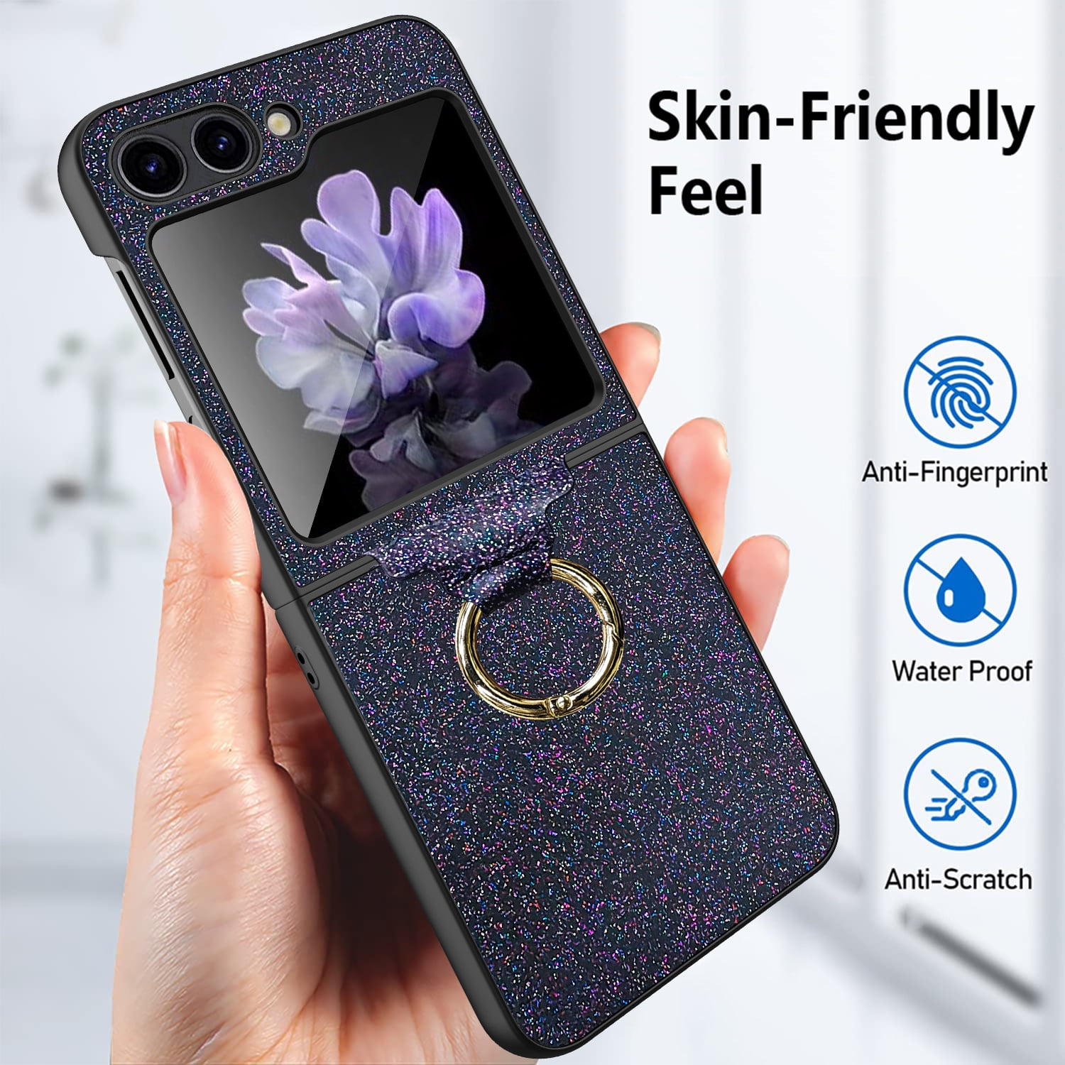 Olixar Clear Glitter Case - For Samsung Galaxy Z Flip5