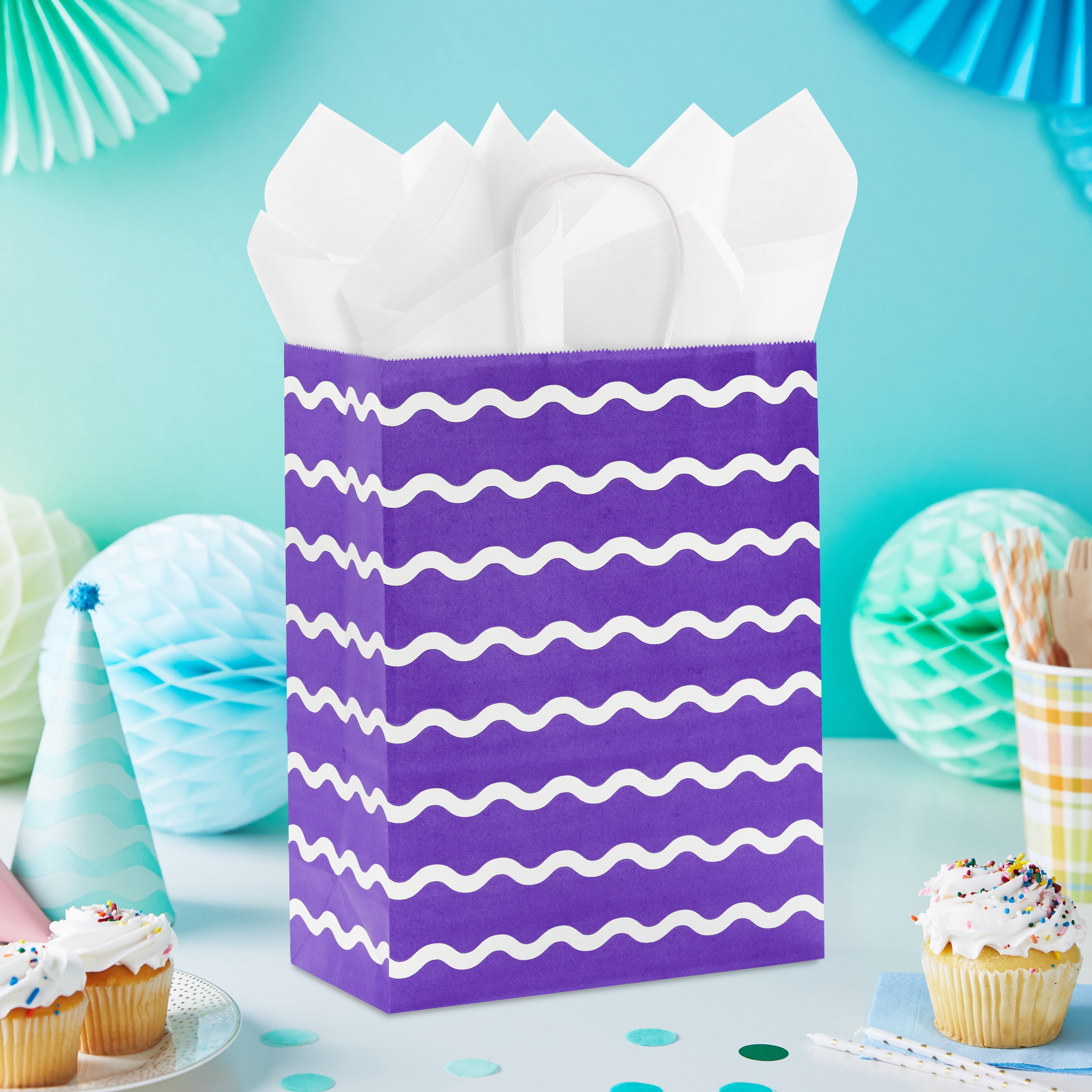 Hallmark Large Gift Bag (Purple Ripples)