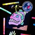 thumbnail image 2 of Crayola Glow in the Dark Coloring Set with Markers, Sea Creatures, Glow Toys for Kids, Unisex Child, 2 of 10