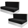 thumbnail image 2 of 2 Pcs RV Dinette Cushion Covers, Elastic RV Camper Bench & Backrest Cushion Covers, Stretchy Camper Loveseat Sofa Protectors, Universal Fit & Machine Washable, 2 of 8