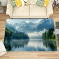 thumbnail image 1 of 6x9 Rug, Mountain Rug Washable Non Slip Soft for Living Room Bedroom, Nature Landscape Area Rug, Forest Scenery Carpet, Mountain Home Decor & Gifts, 1 of 7