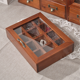 thumbnail image 4 of Estuche de madera con 12 rejillas para guardar bolsitas de té, sobres de azúcar, bolsitas de especias, cajas para café instantáneo con tapa transparente, 4 of 8